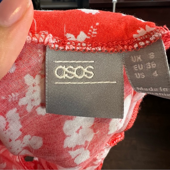 ASOS Design Midi Tea Dress in Floral Print - Picture 9 of 9